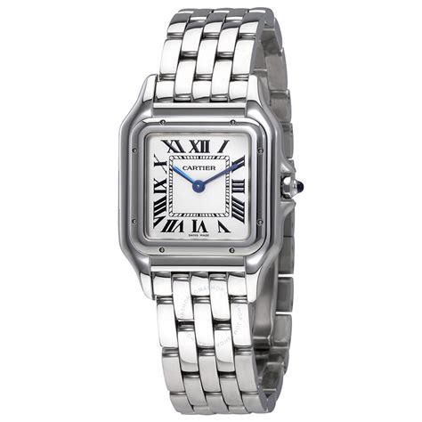 cartier silver watch|silver cartier watch women.